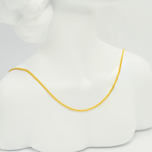 不脱模 WT0610 18k金侧身链 长约50cm