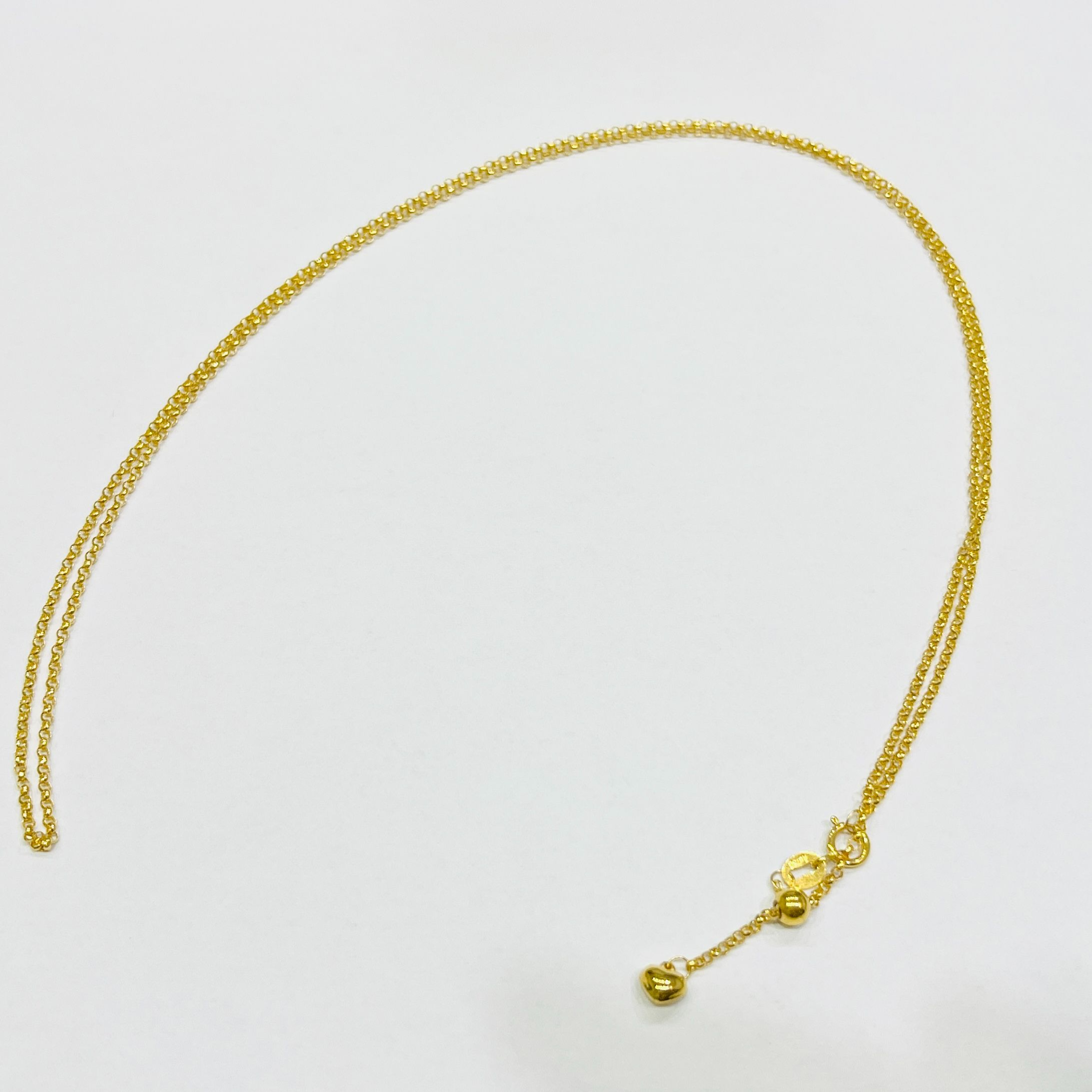 18k金爱心抽拉珍珠链【QL06478】