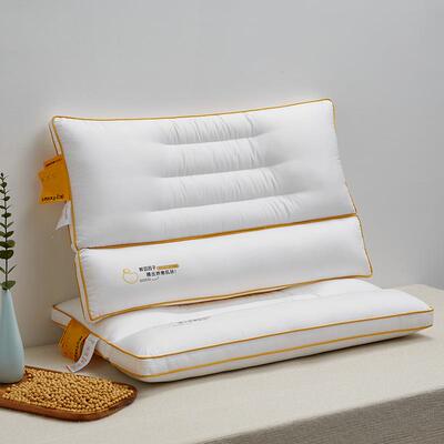 A类大豆枕头枕芯48x74cm家用护颈椎助睡眠学生宿舍整头一对装2只