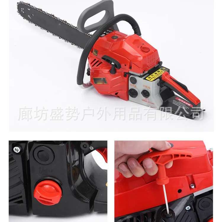 家用二冲程大功率砍树链锯小型锯木机跨境易启动油锯伐木锯汽油锯