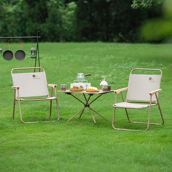 大迈露营桌椅套装-热带棕DM-2015*1+DM-2013*2 1桌2椅