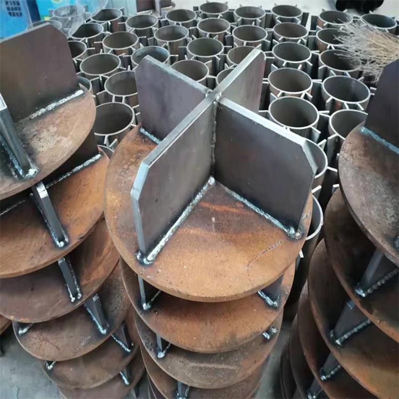 钢桩尖闭口十字开口管桩AB型桩钢板切割锥形桩尖