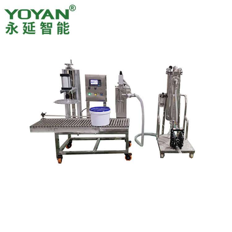 供应25L半自动灌装机过滤小车 秤重式灌装机