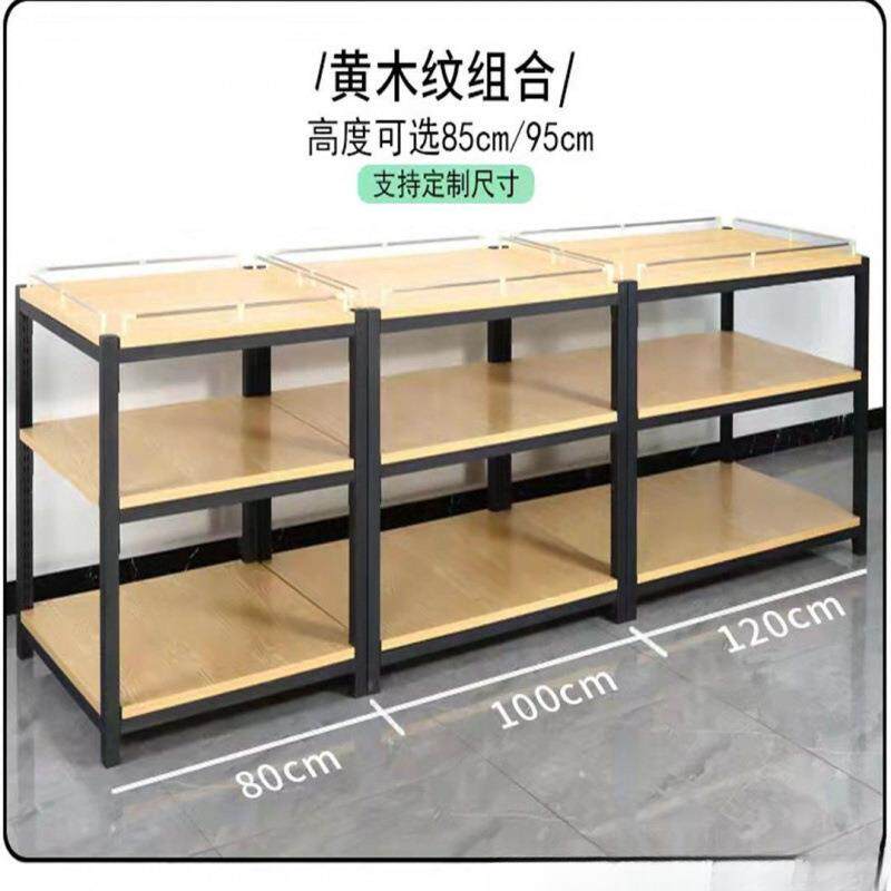 超市堆头货架促销展示台饮料散装陈列架牛奶油堆粮油展示架三层