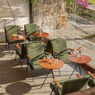 书吧餐厅甜品店奶茶店沙发咖啡厅桌椅组合网红洽谈酒吧清商用套装