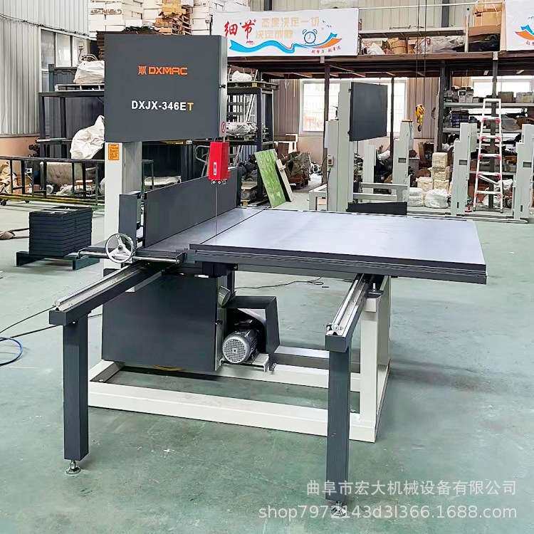 可倾斜45°切斜角 木料加工小型带锯机 宏大圆形纸箱工装切割锯