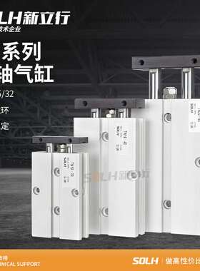 TDA气动双杆双轴气缸TN25/32-10X15X20X30X4X5X6X80S小型