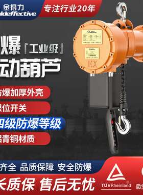 防爆环链电动葫芦特种矿用无火花1吨2T3吨5吨葫芦气体380V固定式