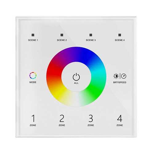 4区 AC100-240V RGB DMX主控触摸面板 T13