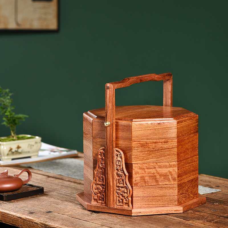 缅甸花梨木提篮复古中式点心盒雕花三层食盒实木送餐盒带盖收纳篮,鲜花速递/花卉仿真/绿植园艺,割草机/草坪机,淘宝优惠券,粉丝福利购,淘宝优惠卷