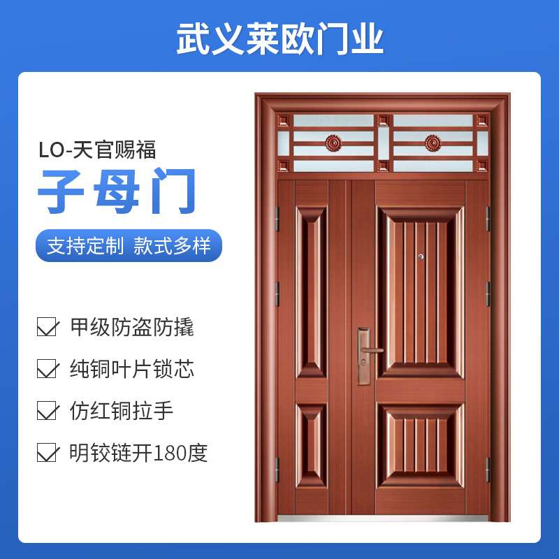 仿铜门防盗门入户门钢质门安全门子母门对开门平开门非标门