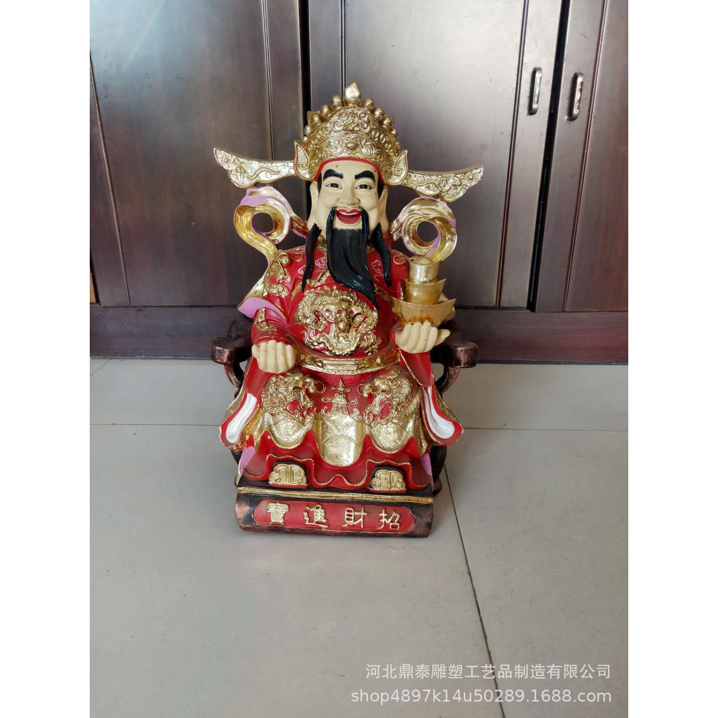 专业铸造纯铜财神爷摆件文财神家居纯铜工艺品铜器 大中小