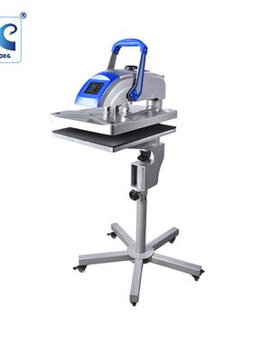 40x50cm手动摇头式可移动脚架T恤服装热转印机器设备烫画机