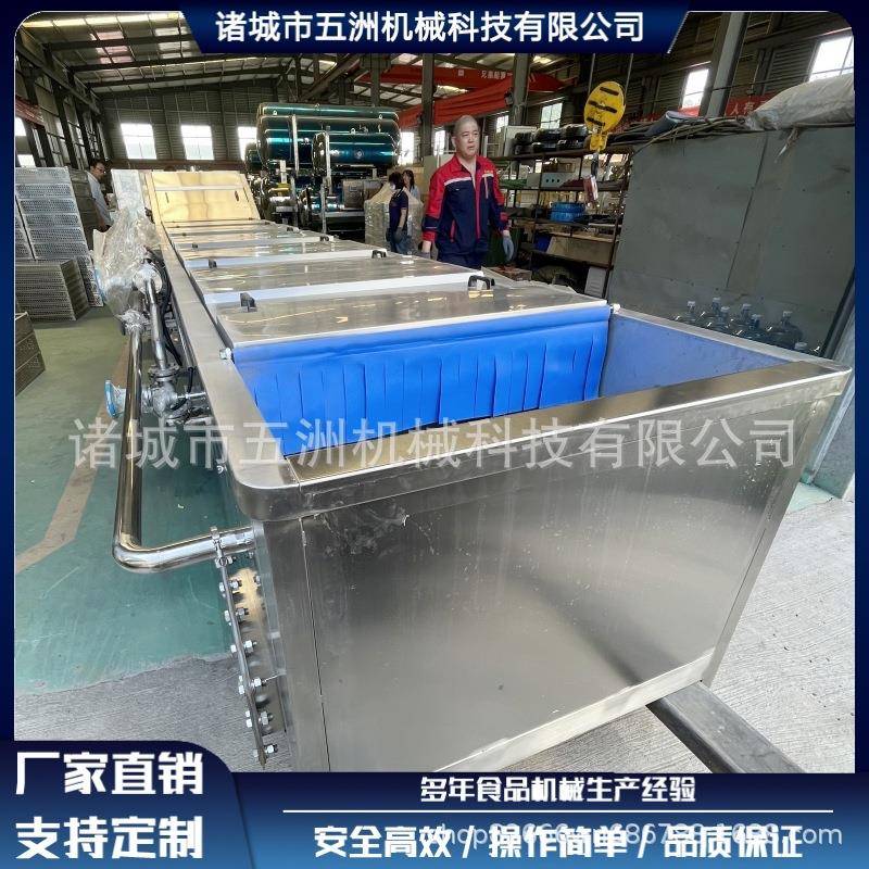 四季豆罐头喷淋巴氏杀菌线全自动蔬菜杀青线青菜漂烫机