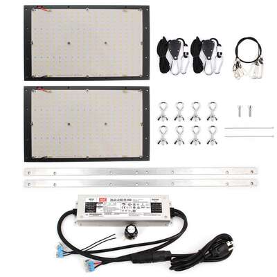 240W 双散热器 LM301H Quantum LED Board 植物灯量子板 配明纬