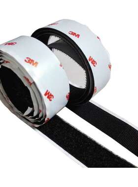 3MSJ3526尼龙搭扣可重复开启白色耐高温勾面魔术贴工业无痕粘扣带