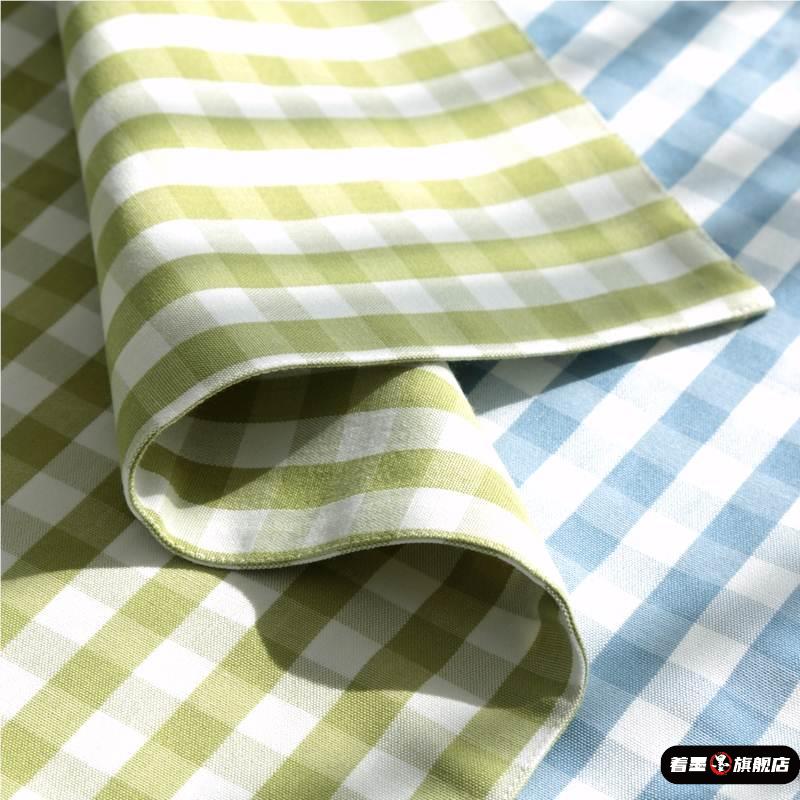 小学生午餐垫格子双层布艺v加厚棉麻餐垫儿童学生餐巾隔热垫盘垫