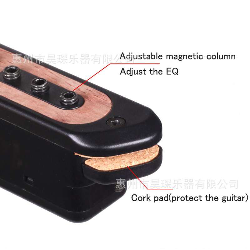 被动双线圈拾音器 音孔拾音器 民谣吉他免开孔拾音器