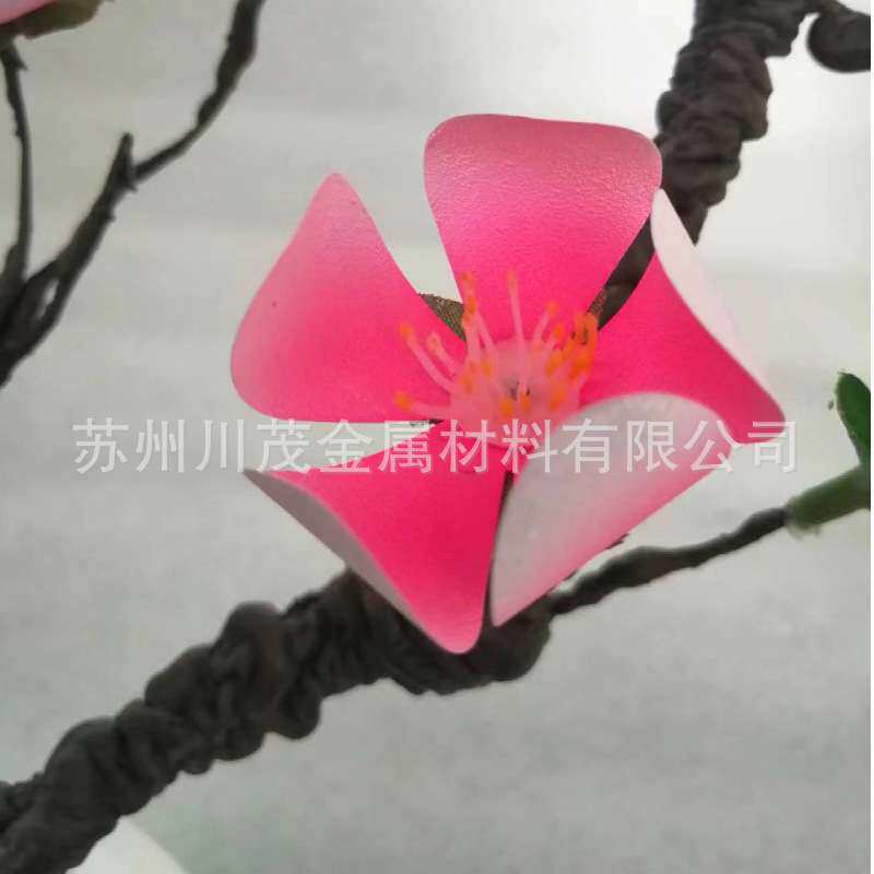 温控镍钛花 记忆合金花 高温开花低温闭合 可按要求上色 单朵出售