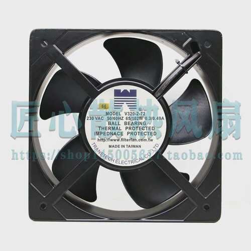 MODEL V320-2-72 230V AC 65/102W 0.3/0.49A 20厘米轴流风机