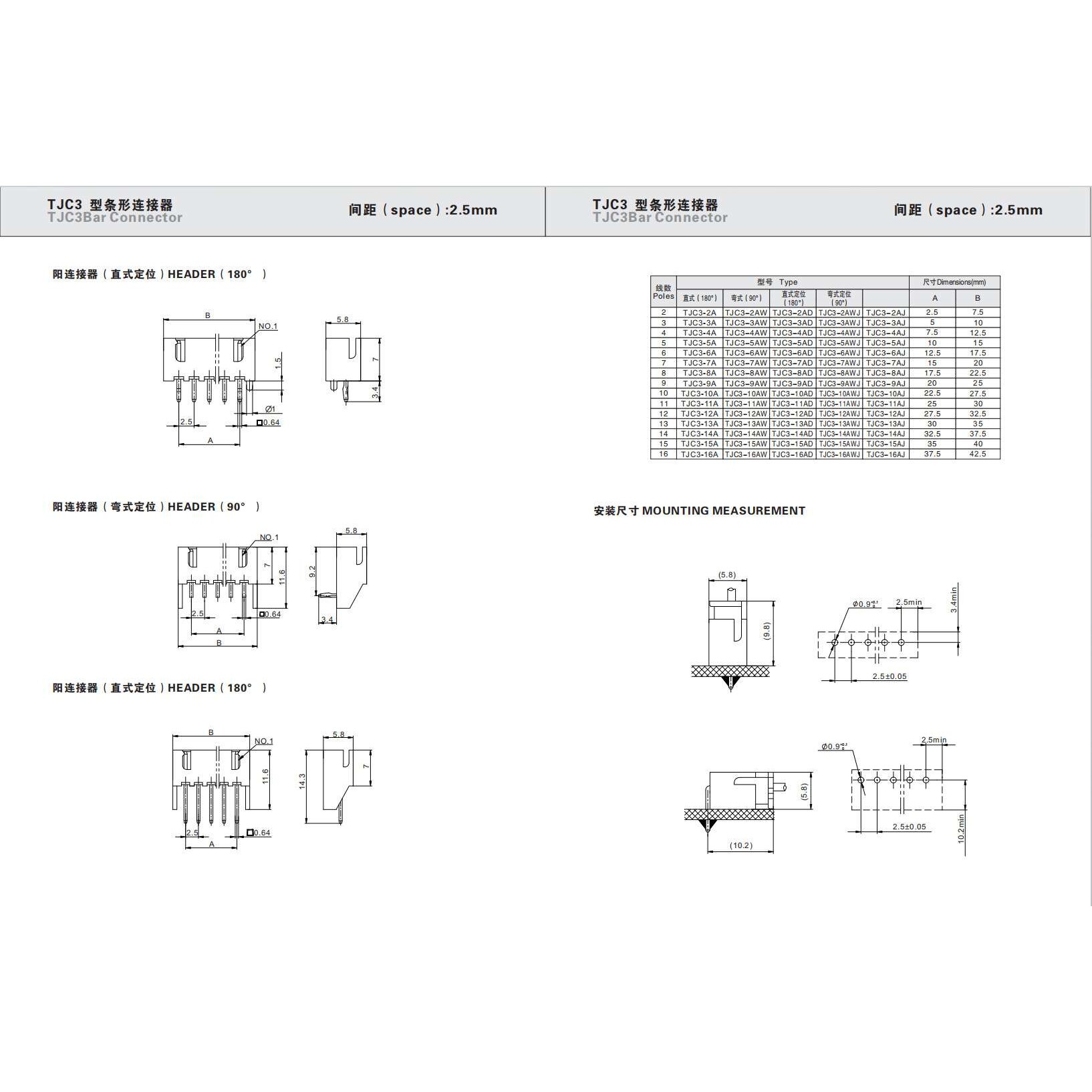 CWB合兴连接器 XH-4A TJC3-4A 4P绿色直针座接插件