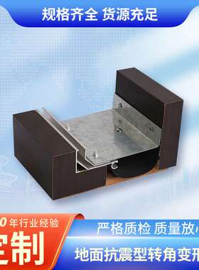 地面橡胶嵌平型变形缝FRWS楼面变形缝成品伸缩缝盖板缝厂家现货