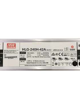 明纬电源 HLG-240H-30AB  240WLED高架照明电源