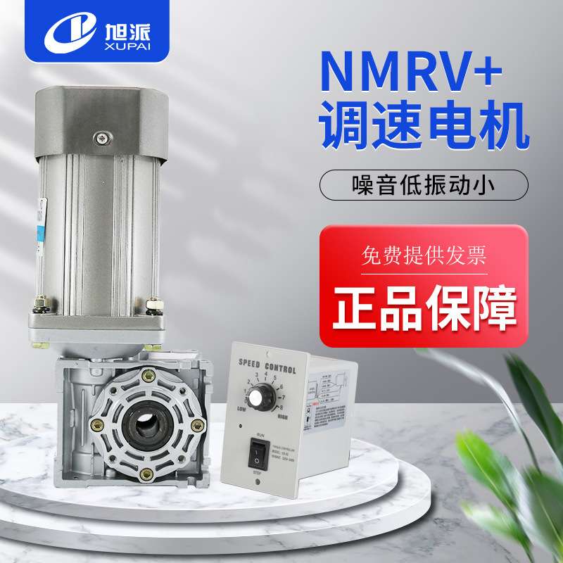 NMRV040立式蜗轮减速机250W交流无极调速电机220V单相家用小马达