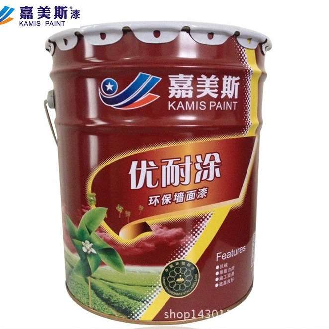 涂料出口工厂白色18L优耐涂内墙乳胶漆 防霉墙面漆遮盖力好可出口