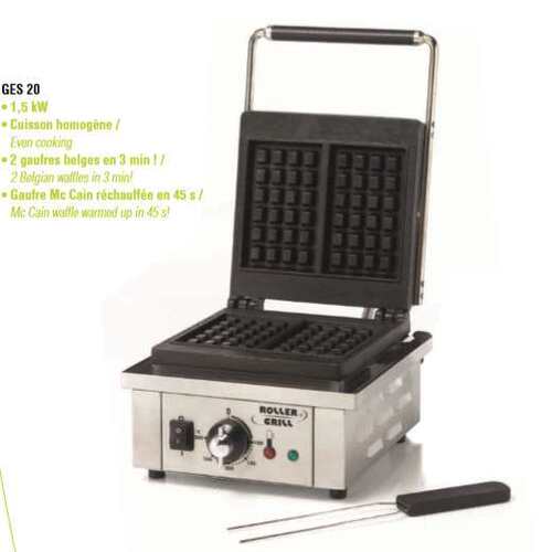 法国乐桥ROLLER GRILL GES10商用华夫饼机 列日式饼机