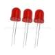 10MM红发红长脚直插式 发光二极管 F10mm圆头发光二极管指示灯