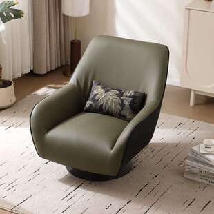 单人沙发旋转椅办公室书房设计师家居休闲椅卧室客厅阳台单椅