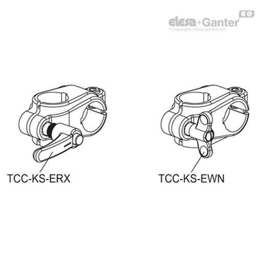 Elesa Ganter伊莉莎冈特 TCC-CR-VD 双向连接夹 高科技聚合体夹头