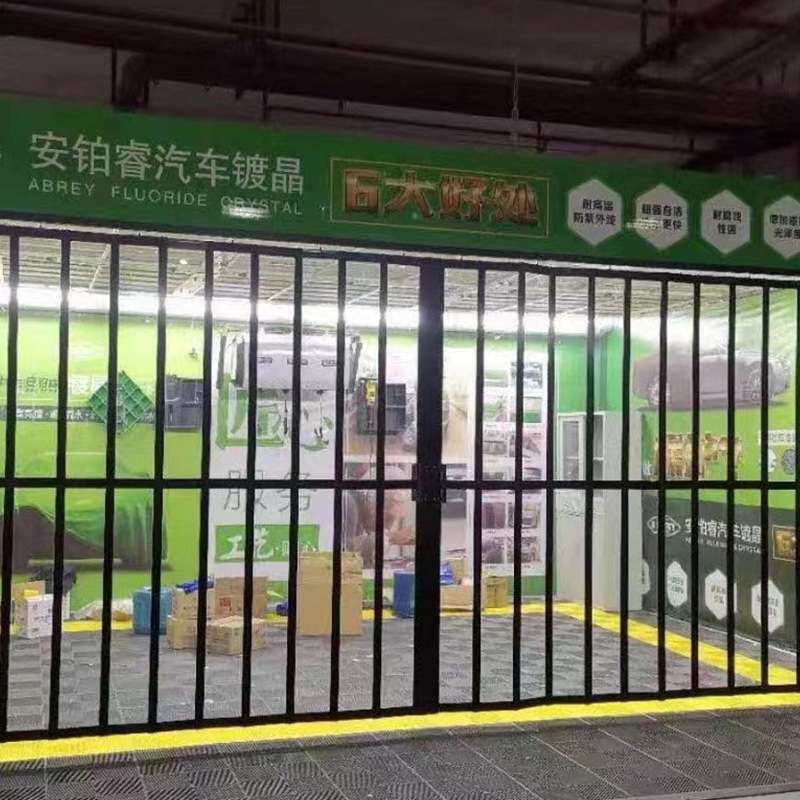 铝合金折叠门商场店铺洗车房移门防水帘防尘隐形隔温隔断透明拉门