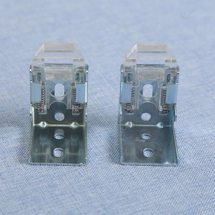 铝合金百叶窗帘安装配件打孔上墙固定弹簧脚蜘蛛脚码卡扣可调节