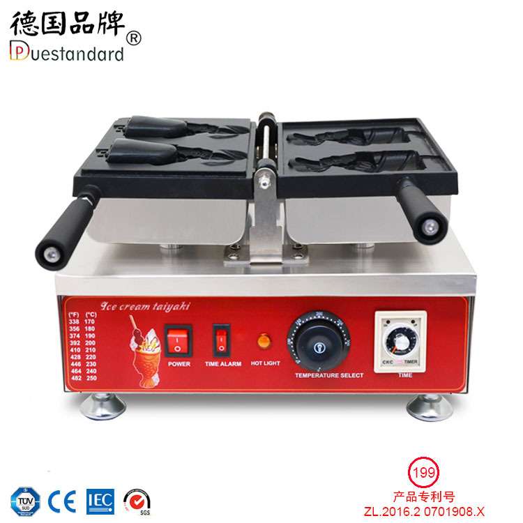 鲷鱼烧机日式冰淇淋商用雪糕鲷鱼烧鱼型烧鱼仔冰淇淋皮壳鱼饼烤炉