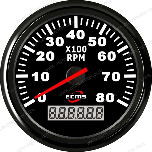 ECC85mm柴油机工程机械发电机组汽车改装车指针转速表8000转