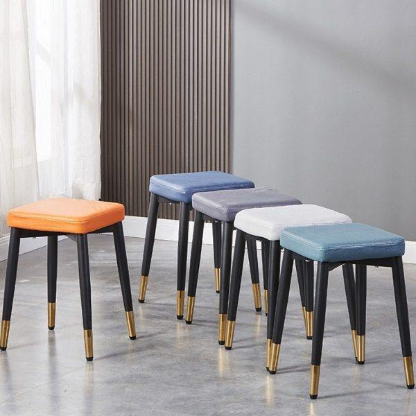 轻奢凳子可叠放方凳软包板凳现代简约家用餐桌凳创意椅子客厅小矮,住宅家具,其它凳子,淘宝优惠券,粉丝福利购,淘宝优惠卷