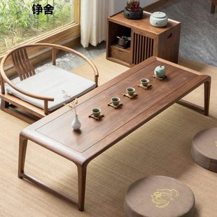 榻榻米茶桌日式禅意茶几实木小桌子飘窗书桌阳台中式小矮炕桌家用