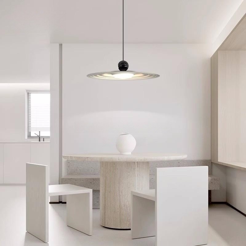 现代极简奶油风飞碟餐o厅吊灯北欧创意个性浪漫酒店咖啡厅吧台吊