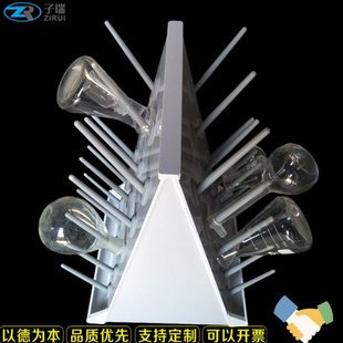 实验室晾瓶架滴水架量筒架控水架烧杯架倒放三角瓶架倒放容量瓶架