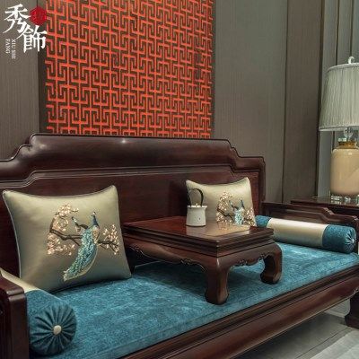 中式红木沙发坐垫古典罗汉床座垫套罩沙发巾飘窗垫子厚海绵垫,居家布艺,沙发垫,淘宝优惠券,粉丝福利购,淘宝优惠卷
