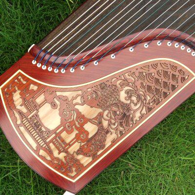 成人木楠考级桐儿童初学者百灵木红木入门镂空专业演奏檀黑古筝琴