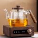实木胡桃木加厚泡茶玻璃煮茶壶24煮茶炉新款 蒸汽电陶炉烧水翊博器
