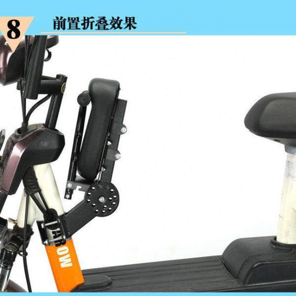 电动车儿童坐椅子前置宝宝小孩电动自行车可折叠安全座椅前车把座