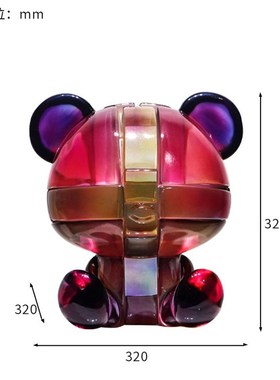 网红卡通卡通熊创k意存钱罐现代家居客厅电视柜装饰品大号落地摆