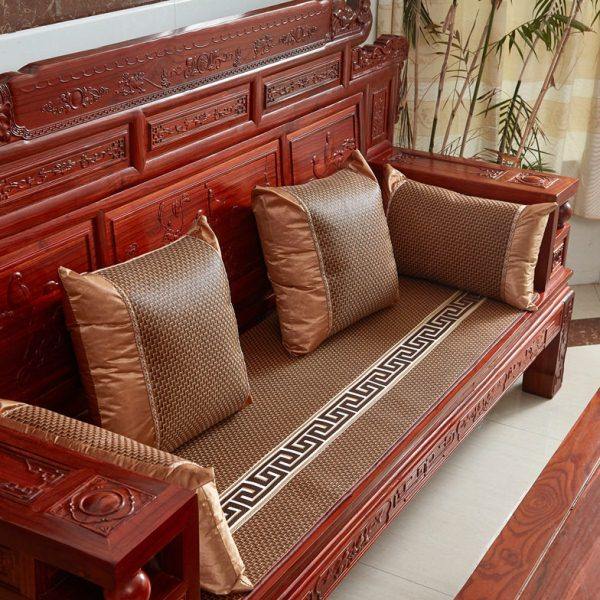 夏季藤席实木沙发垫防滑布艺沙发垫皮沙发垫中式红木沙发垫,居家布艺,沙发垫,淘宝优惠券,粉丝福利购,淘宝优惠卷