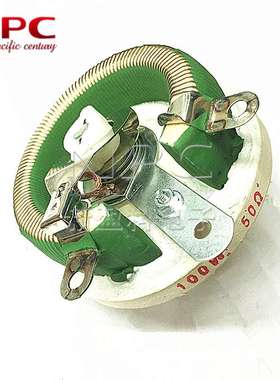 100W瓷盘电阻 BC1-100W10KJ 5%大功率可调滑动圆盘绕线变阻器