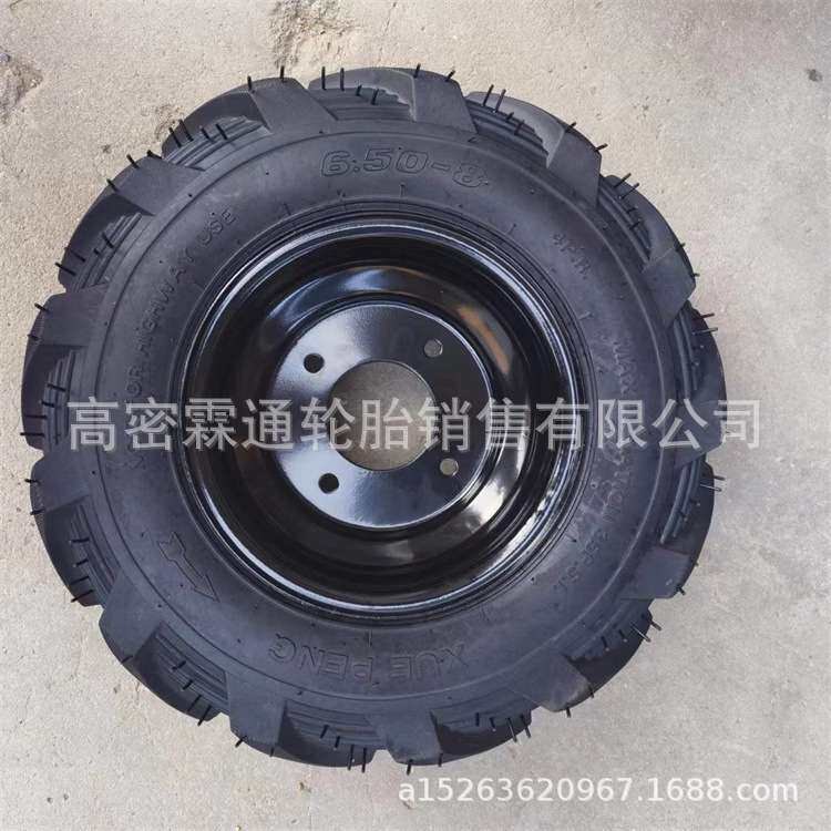 批量农用工具配套车轮胎可带钢圈19x7.00-8人子加宽加高轮胎