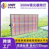 量子板生长灯3000k 300W调光植物补光灯3x3ft 660nm 6500k 460nm